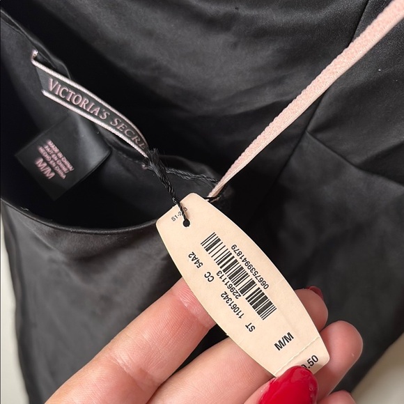 Victoria's Secret Black Chemise with Pink Straps - Picture 3 of 3